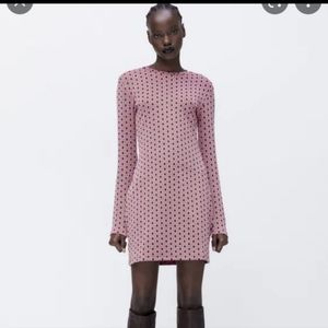 JACQUARD MINI DRESS - ZARA NWT